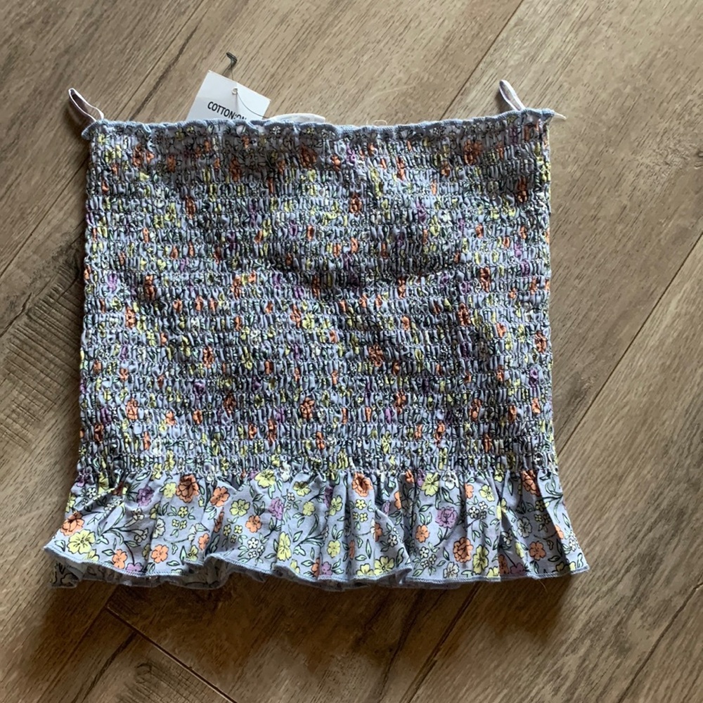 Cotton on Sunseeker shirred boob tube top